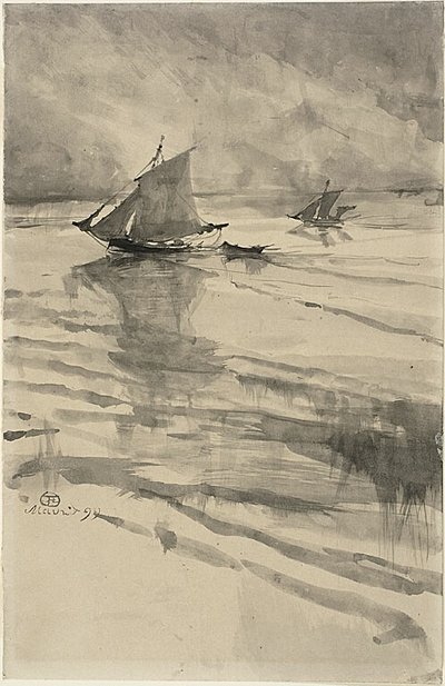 Sailboats by Henri de Toulouse Lautrec
