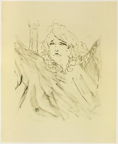 Sarah Bernhardt, from Treize Lithographies by Henri de Toulouse Lautrec