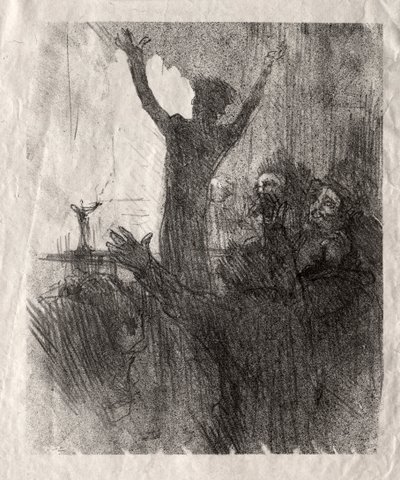 Schlomé Fuss at the Synagogue, 1897 by Henri de Toulouse Lautrec