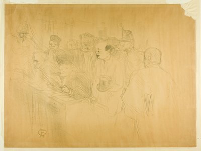 The Arton Trial (third plate) by Henri de Toulouse Lautrec