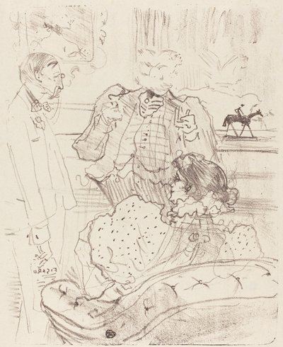 The Forfeit by Henri de Toulouse Lautrec