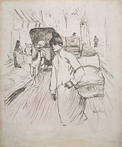 The Laundress by Henri de Toulouse Lautrec