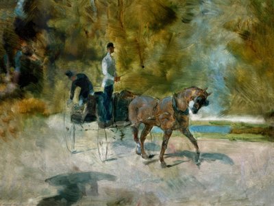 A Dogcart by Henri de Toulouse Lautrec