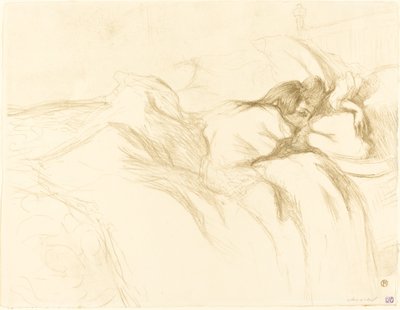 Woman Asleep by Henri de Toulouse Lautrec