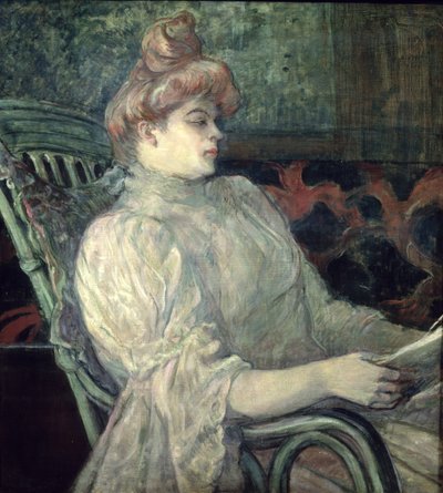 Woman Reading by Henri de Toulouse Lautrec
