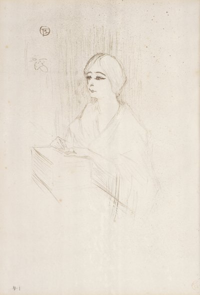 Yahne in Her Box, 1895 by Henri de Toulouse Lautrec