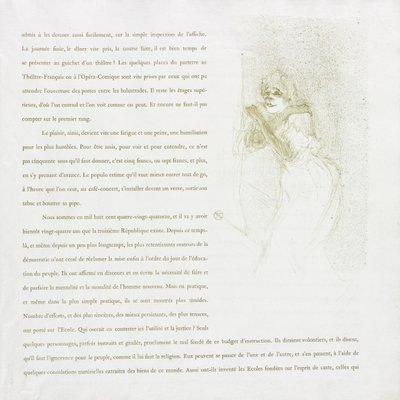 Yvette Guilbert - French Series: No. 5 by Henri de Toulouse Lautrec
