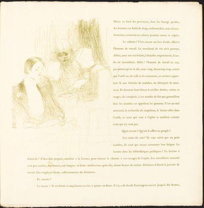 Yvette Guilbert by Henri de Toulouse Lautrec