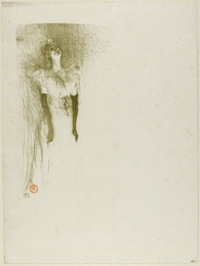 Yvette Guilbert by Henri de Toulouse Lautrec