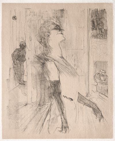 Yvette Guilbert: On Stage by Henri de Toulouse Lautrec