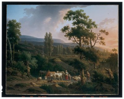 A Pair of Landscapes by Henricus Josephus Antoniessen