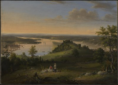 Scene on the Hudson River by Henry Ary