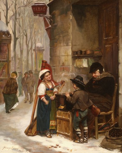 The Chestnut Vendor by Henry Bacon