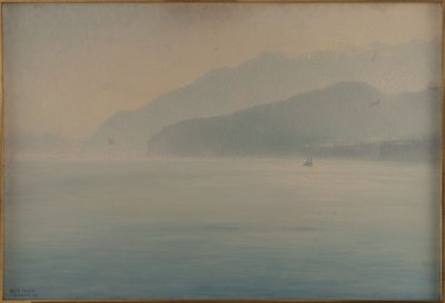 Sorrento Coast, Blue and Silver by Henry Brokman Knudsen