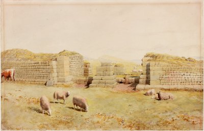 The West Gate at Housesteads by Henry Burdon Richardson