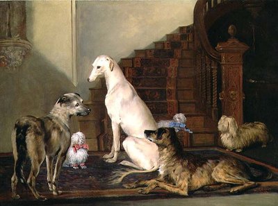 Waiting at the Foot of the Stairs by Henry Calvert