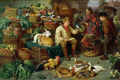 Market Scene by Henry Charles Bryant