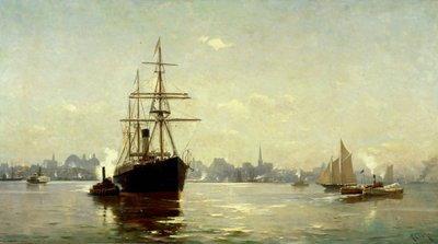 The Harbor of New York by Henry Chase