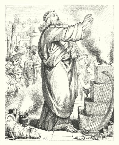 The Sacrifice of David by Henry Courtney (after) Selous