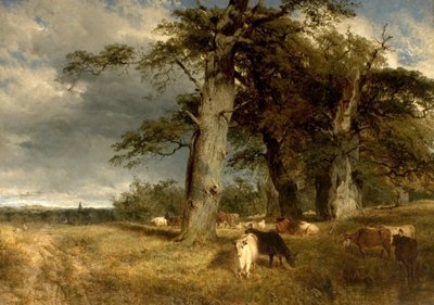 Landscape in the Dukeries, Nottinghamshire, 1850 by Henry Dawson