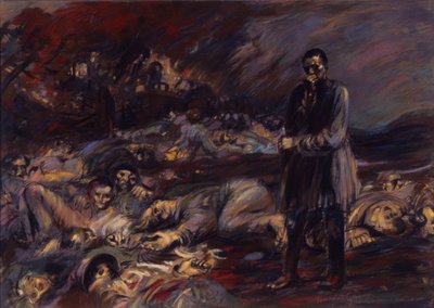 The Charnel House Courrières by Henry De Groux