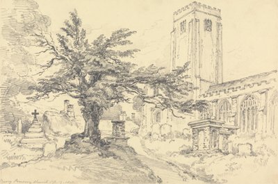 Berry Pomeroy Church by Henry Edridge