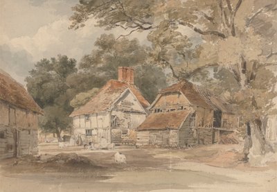 Farm Buildings among Trees by Henry Edridge