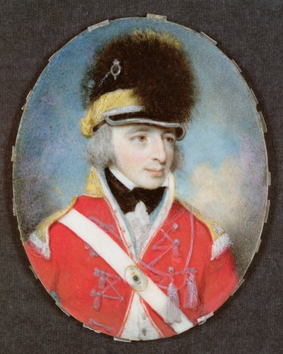 Miniature of an Unknown officer, c.1797 by Henry Edridge