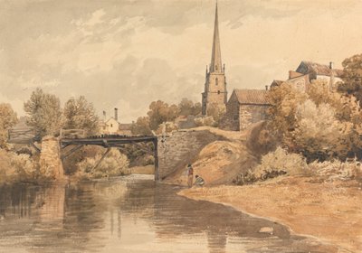 On the Monnow, Monmouth by Henry Edridge