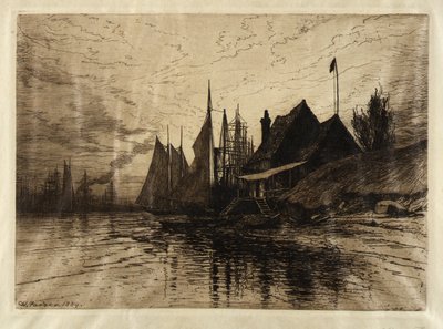 Evening, New York Harbor by Henry Farrer