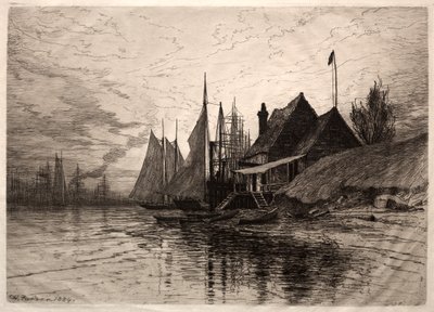 Evening, New York Harbor by Henry Farrer