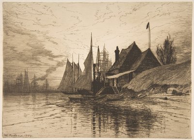 Evening, New York Harbor by Henry Farrer