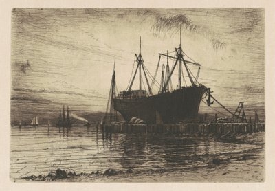 Sunset—Gowanus Bay by Henry Farrer