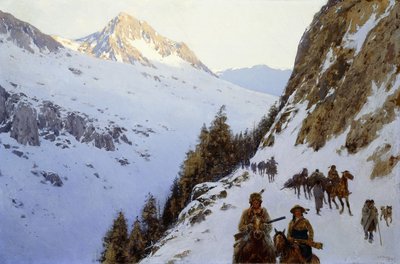 The Trail Over the Pass by Henry Francois Farny