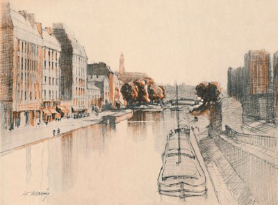 The Canal St. Martin by Henry Franks Waring