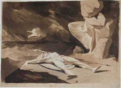 Thetis Mourning the Body of Achilles by Johann Heinrich Füssli