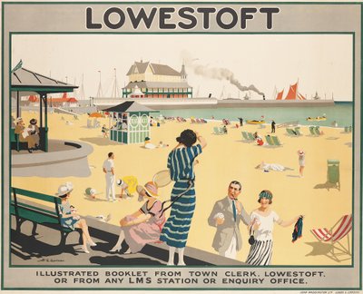 Poster advertising Lowestoft by Henry George Gawthorn