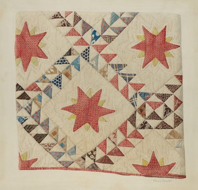 Quilt (Star and Triangle) by Henry Granet