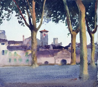 On the Walls, Lucca by Henry Herbert Bulman