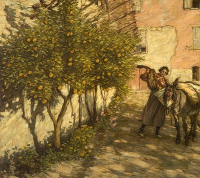 Gathering Oranges, 1929 by Henry Herbert La Thangue