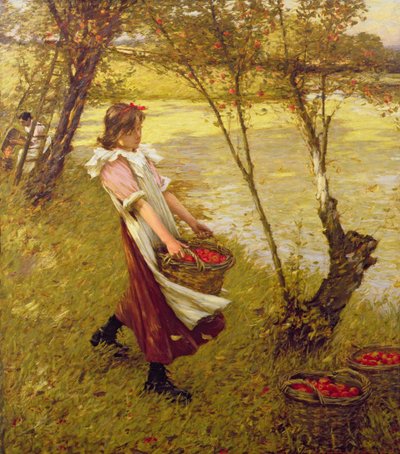 In the Orchard, Haylands, Graffham by Henry Herbert La Thangue