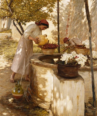 Winter in Liguria by Henry Herbert La Thangue