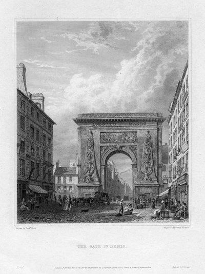 The Porte Saint-Denis, Paris, France by Henry Hobson