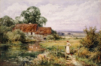 Watching the Ducks by Henry John Sylvester Stannard