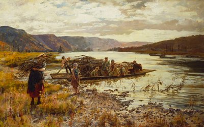 Crossing the Lake by Henry John Yeend King