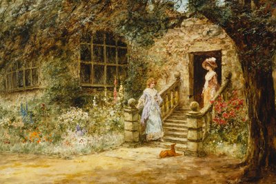 Elegant Conversation by Henry John Yeend King