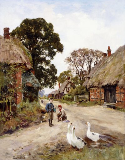 Off to School by Henry John Yeend King