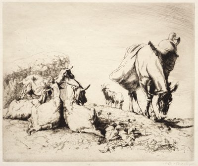 A Roadside in Spain by Henry Keller