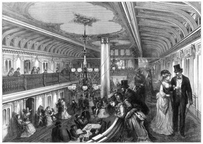 Saloon of a Steamboat by Henry Linton