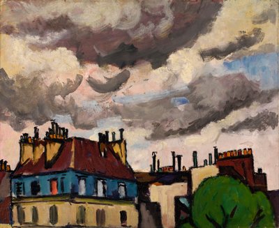 Rooftops and Clouds, Paris, 1910-1912 by Henry Lyman Saÿen
